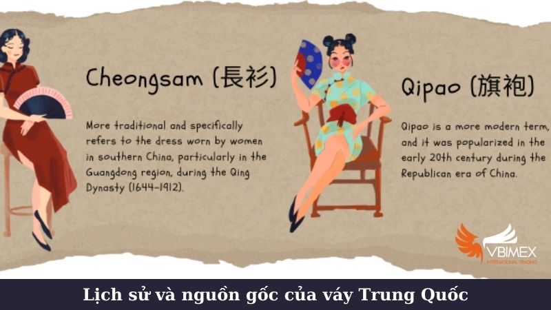 Lịch sử và nguồn gốc của váy Trung Quốc